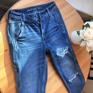 American Eagle High Rise Tomgirl Jeans